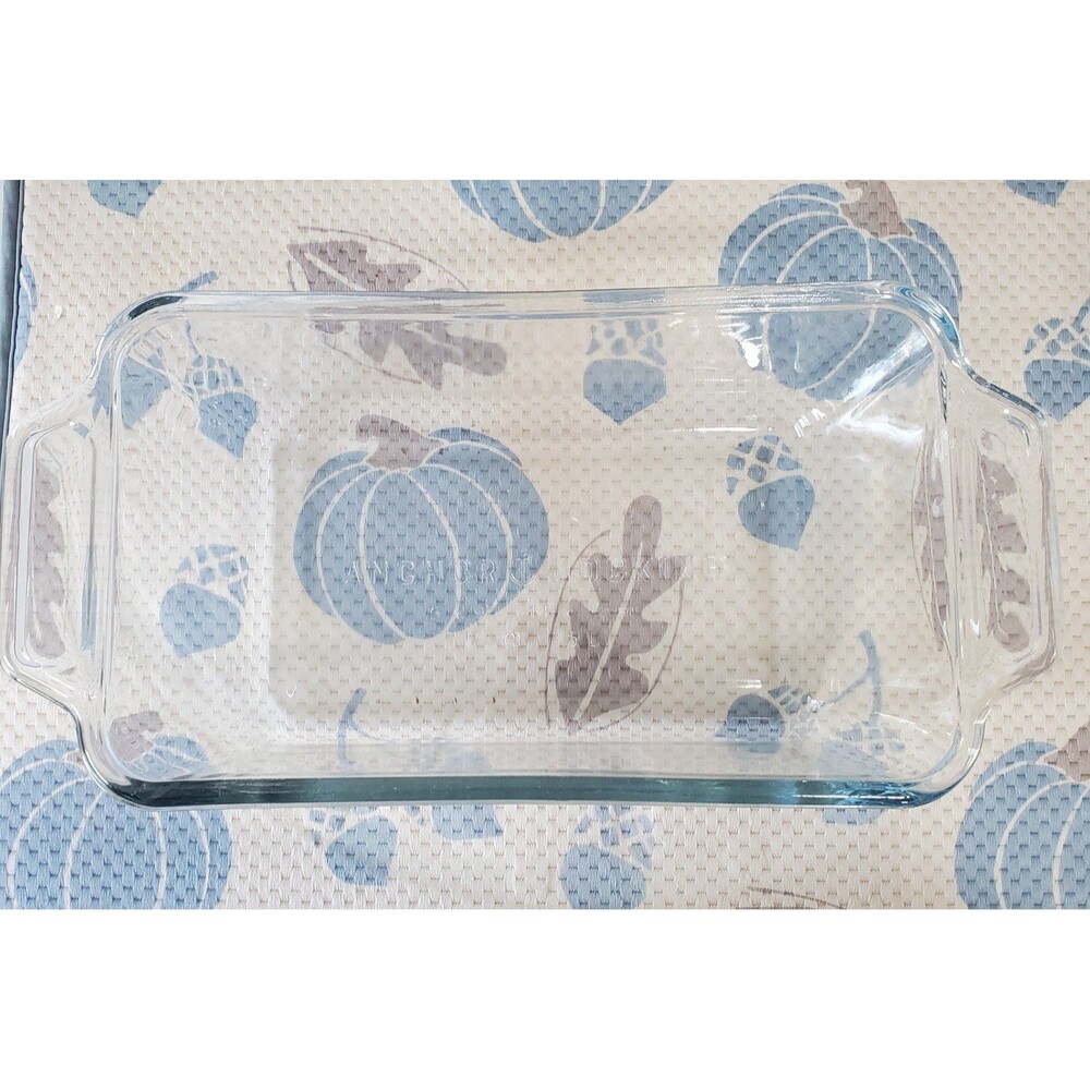 Anchor Hocking clear glass 1.5 qt loaf pan
